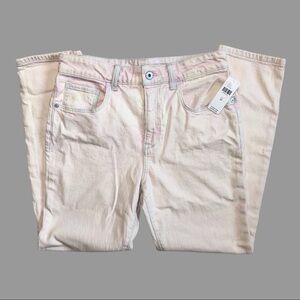 ❤️ 26 ❤️ NWT Anthro Pink Jeans Pink Denim Light Pink Pockets Zip Fly